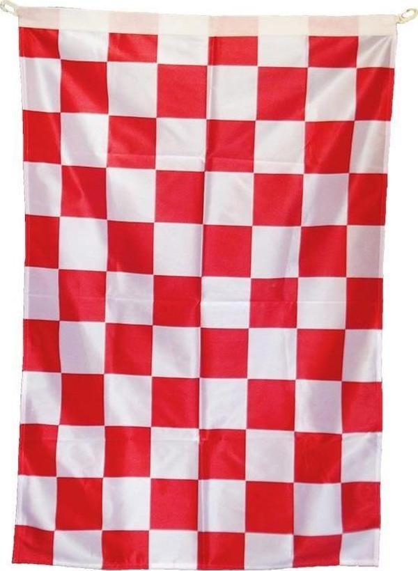 Kırmızı Beyaz Damalı Cankurtaran Bayrağı 65x100cm - Image 1