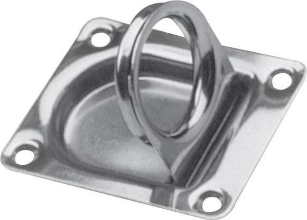 Krom Gömme Kulp 40x40mm - Image 1