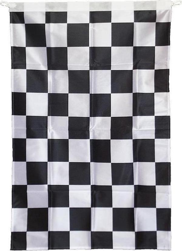 Siyah Beyaz Damalı Cankurtaran Bayrağı 70x105cm - Image 1