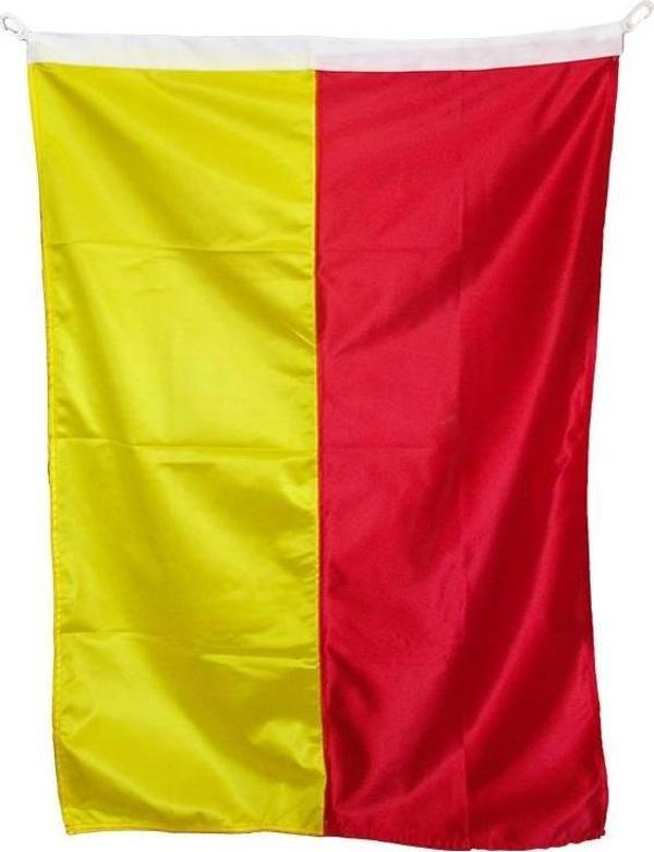Sarı Kırmızı Cankurtaran Bayrağı 60x95cm - Image 1