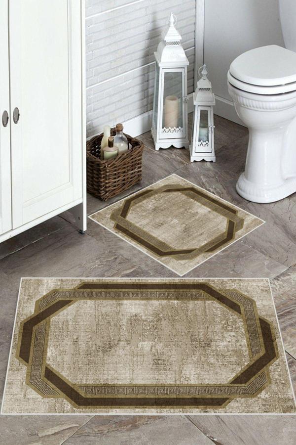 Vizon  Kaymaz Taban Çerçeve Banyo Paspas  BB-125 - Image 1