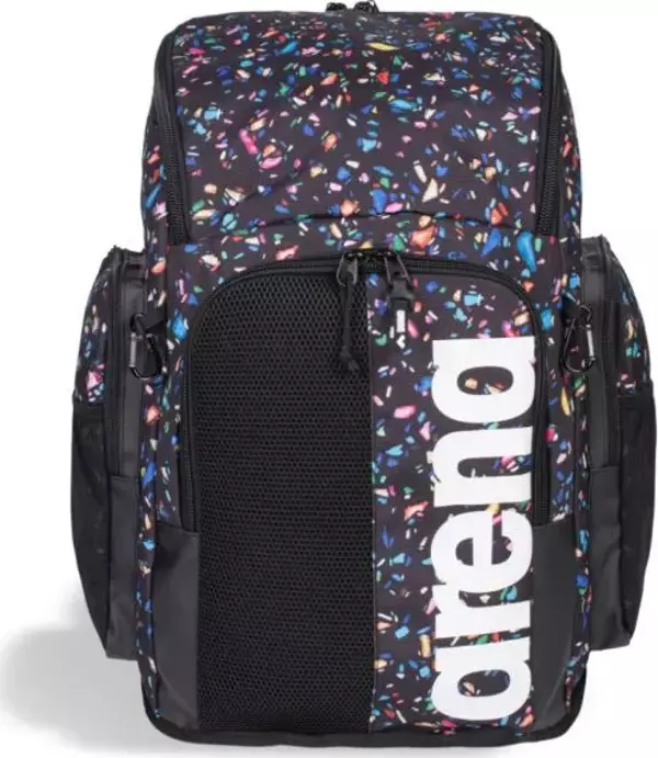 Arena Spiky III Backpack 45 Confetti Black Yüzücü Sırt Çantası 006272133 - Image 1