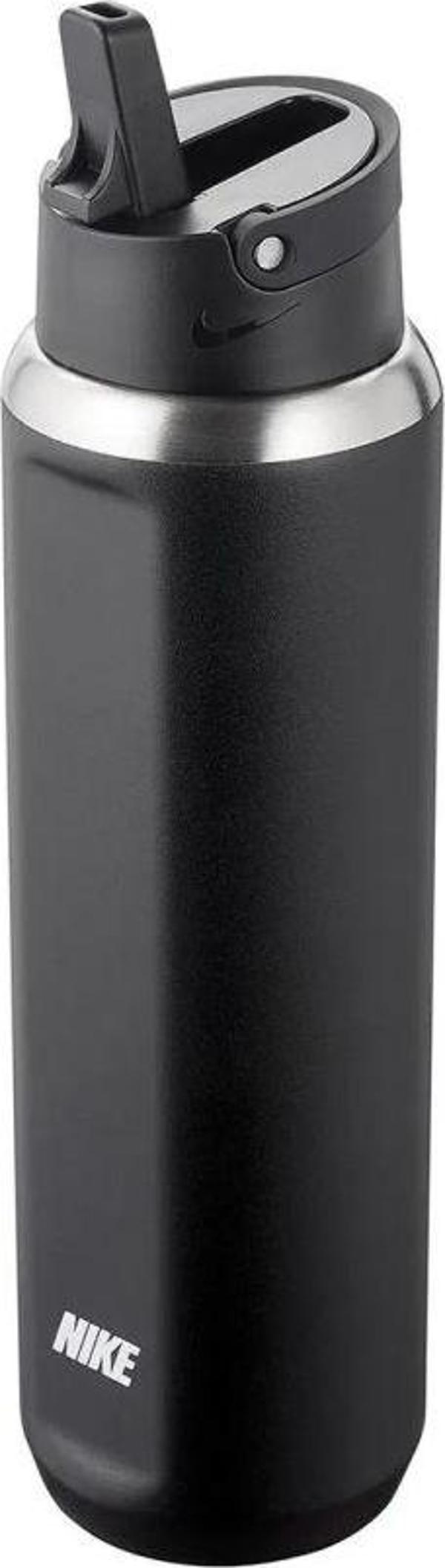 Nike Ss Recharge Straw Bottle 24 Oz Unisex Siyah Matara Suluk N.100.1632.091.24 - Image 1