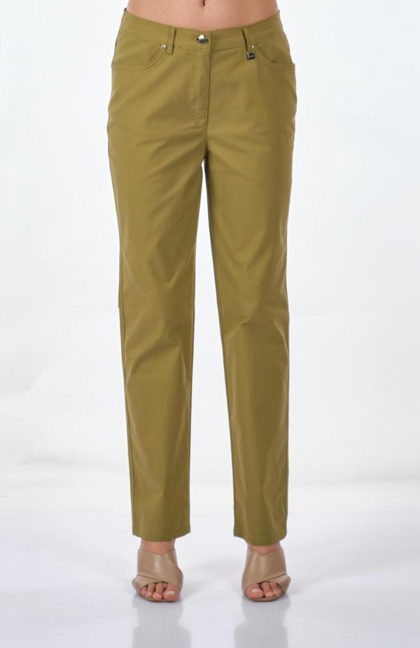 Seleste Minimalist Kadın Pantolon - Midi Boy, Günlük, Rahat - Image 1