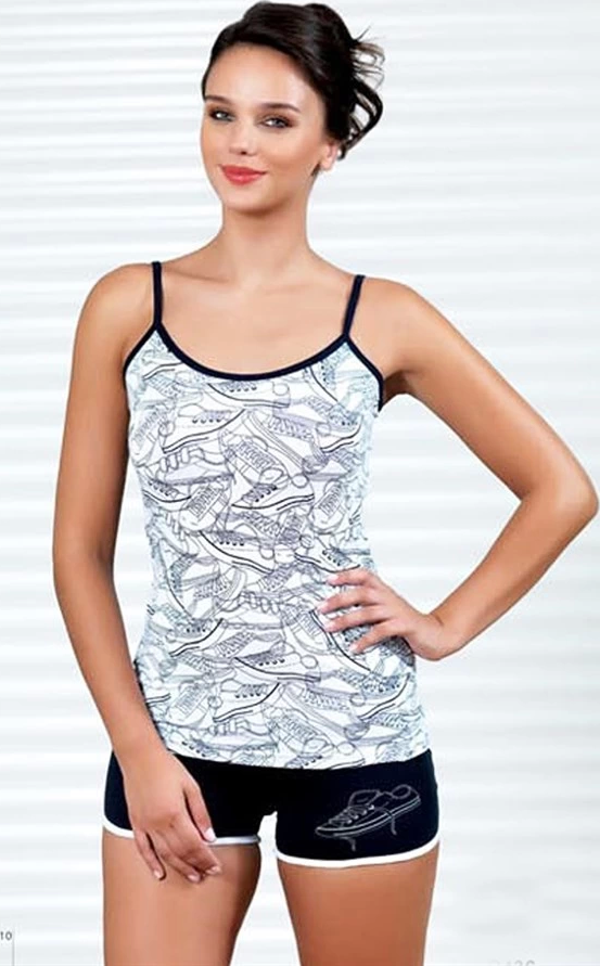 Şahinler Ayakkabı Baskılı Şortlu Takım B436 - Image 1