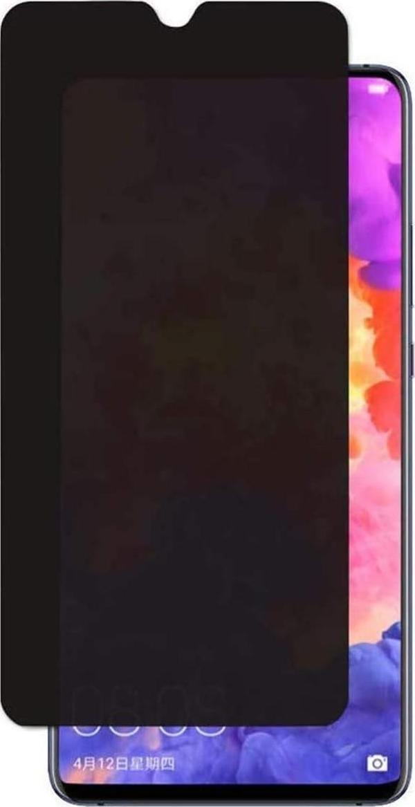Oppo A15 Uyumlu Gizlilik Filtreli Hayalet Ekran Koruyucu Cam(2 Adet) - Image 1