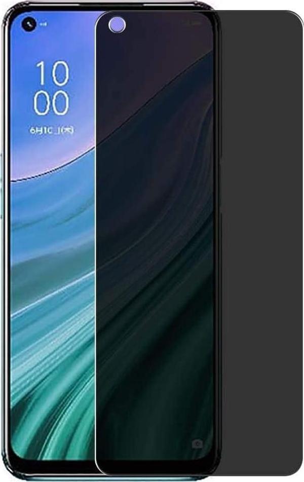 Oppo A74 4G Uyumlu Gizlilik Filtreli Hayalet Ekran Koruyucu Cam(2 Adet) - Image 1