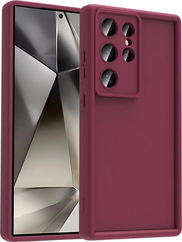 Samsung Galaxy S24 Ultra Uyumlu Kamera Korumalı Çıkıntılı TPU Silikon Kılıf - Image 1