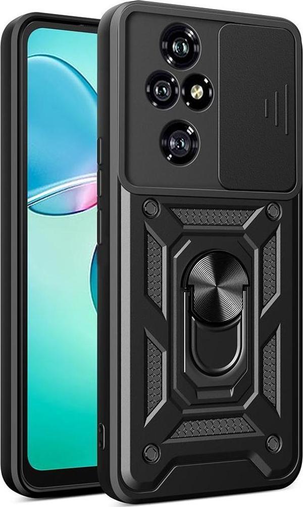Honor 200 Pro Uyumlu Kamera Koruma Sürgülü Standlı Tank Kılıf - Image 1