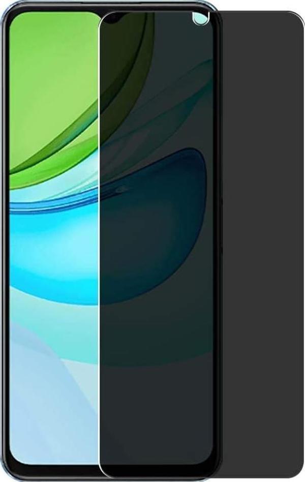 Realme C21 Uyumlu Gizlilik Filtreli Hayalet Ekran Koruyucu Cam(2 Adet) - Image 1