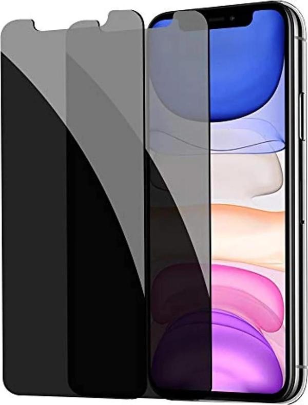 iPhone 11 Pro Uyumlu Gizlilik Filtreli Hayalet Ekran Koruyucu Cam(2 Adet) - Image 1