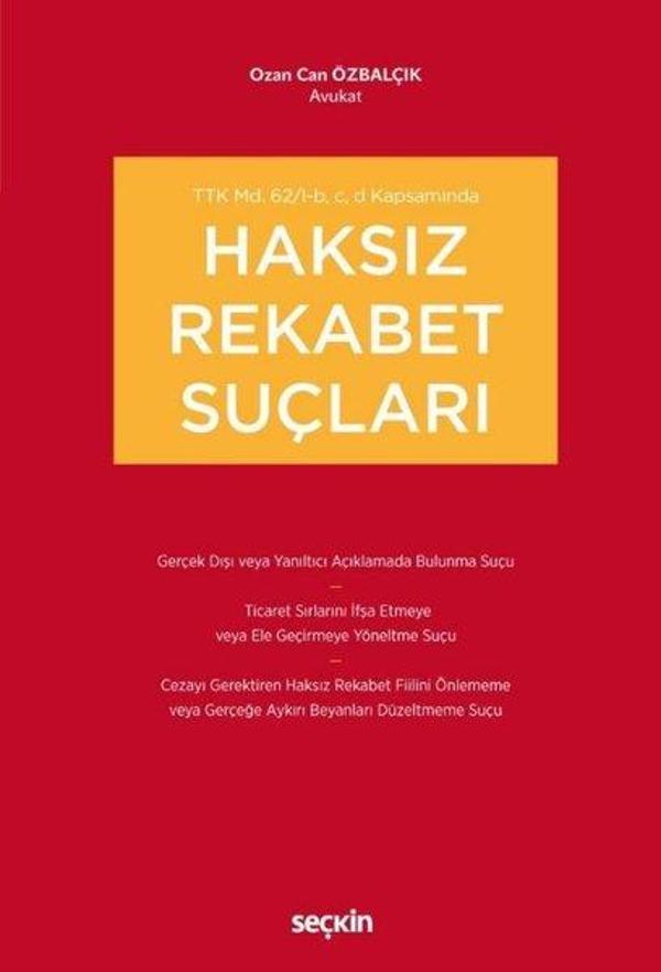 Haksız Rekabet Suçları - Seçkin Yayıncılık - Image 1