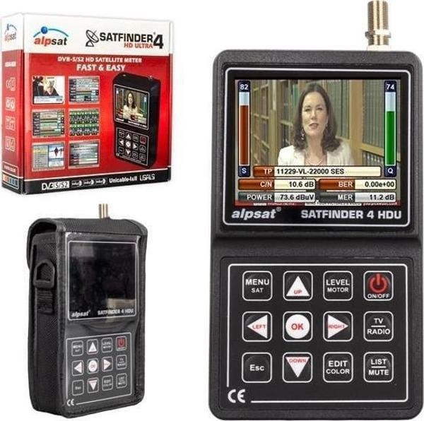 Alpsat Satfinder 4 HD Ultra 3.5'' LCD Ekranlı Uydu Yön Bulucu (AS04-HDU) - Image 1