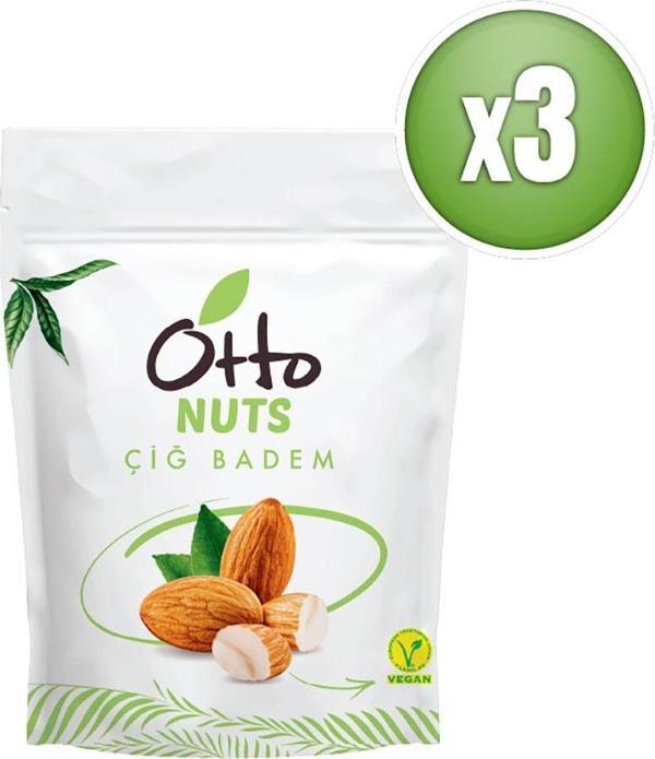 Otto Nuts Vegan Çiğ Badem 3 x 40 g - Image 1
