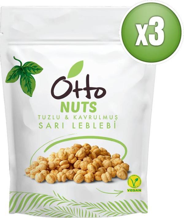 Otto Nuts Vegan Tuzlu Sarı Leblebi 3 x 150 g - Image 1