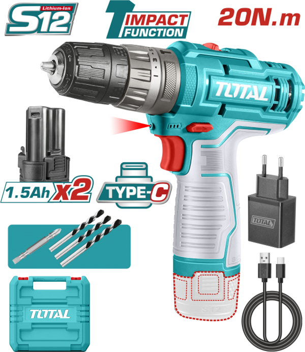 LI-ION  12V AKÜLÜ DARBELİ VİDALAMA - Image 1