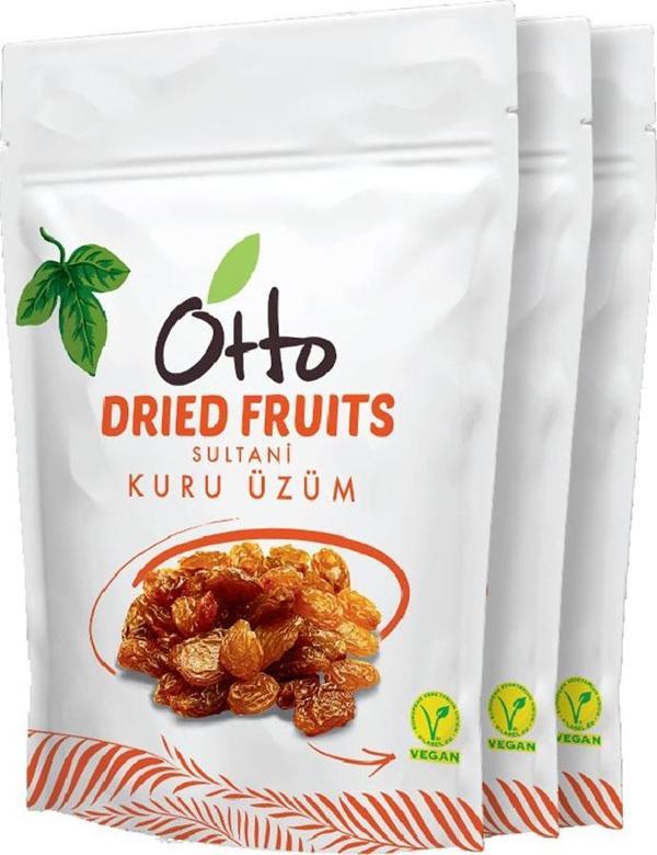 Otto Dried Fruits Vegan Sultani Kuru Üzüm 3 x 125 g - Image 1