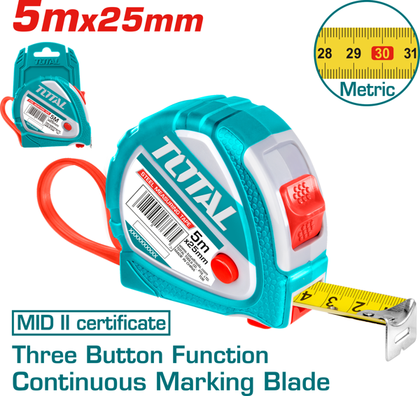 METRE 5MT*25MM - Image 1