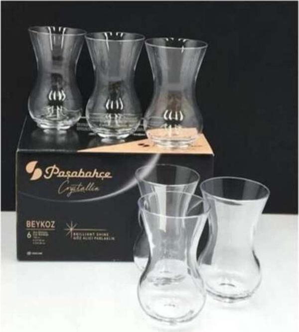 64061 Nude Beykoz Çay Bardağı 6 Adet - 135 Cc Crystallin Orjin. Kutulu Kristal Çay Bardağı - Image 1