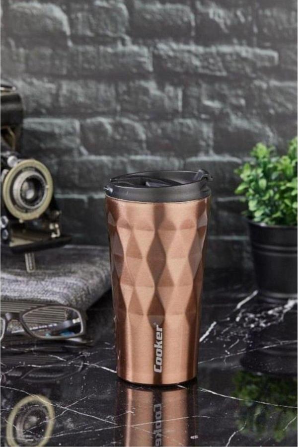 Prizma 350 ml Çelik Mug Termos Bakır CKR2048 - Image 1