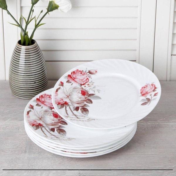Opal Servis Tabak Rose Desen 25.3 cm 6 Adet - Image 1