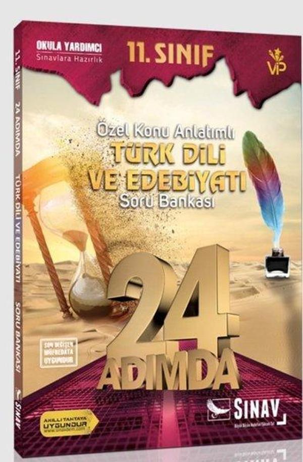 Sınav 11.Sınıf Türk Dili ve Edebiyatı 24 Adımda Özel Konu Anlatımlı Soru Bankası - Sınav Dergisi Yayınları - Image 1
