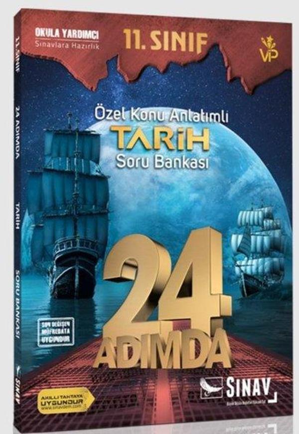 Sınav 11.Sınıf Tarih 24 Adımda Özel Konu Anlatımlı Soru Bankası - Sınav Dergisi Yayınları - Image 1