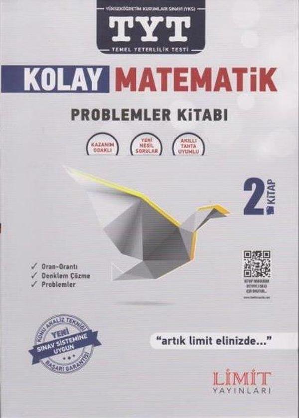 Limit TYT Kolay Matematik Problemler Kitabı 2. Kitap - Limit Yayınları - Image 1