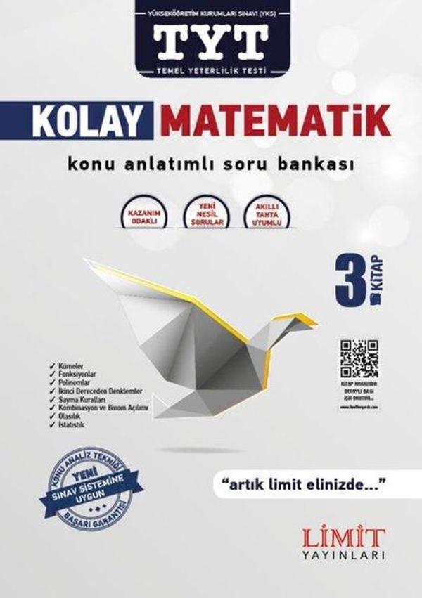 Limit TYT Kolay Matematik Konu Anlatımlı Soru Bankası 3. Kitap - Limit Yayınları - Image 1