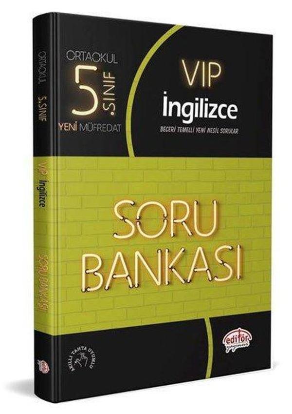 Editör 5.Sınıf VIP İngilizce Soru Bankası - Editör - Image 1