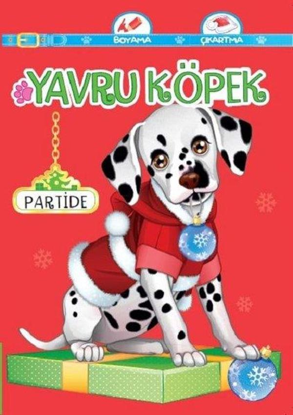 Yavru Köpek Partide-Boyama Çıkartma - Koloni Çocuk Yayınları - Image 1
