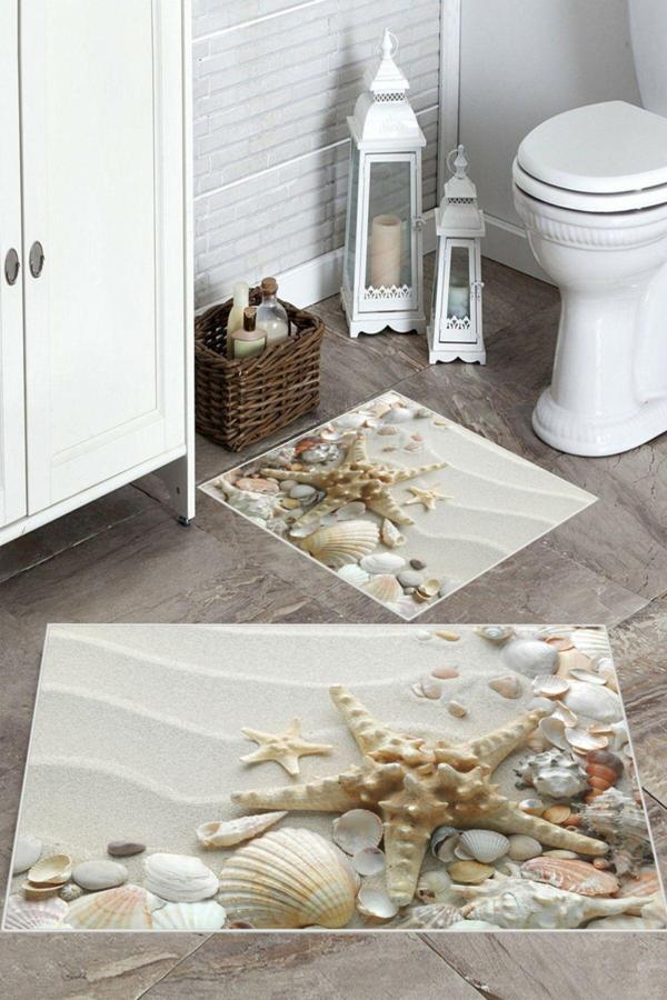 Vizon  Kaymaz Taban Deniz Tema Banyo Paspas  BP-2 - Image 1
