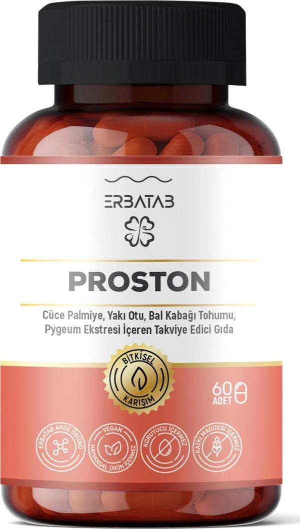 Erbatab Proston (Cüce Palmiye- Yakı Otu - Bal Kabağı Tohumu- Pygeum Ekstresi) 60 Kapsül - Image 1