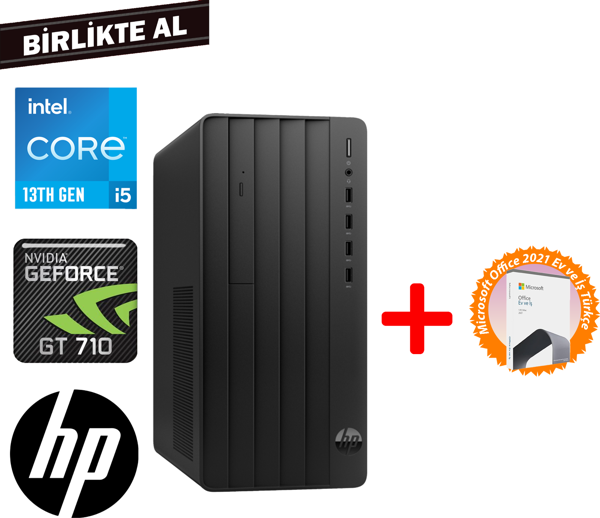HP Pro 290 G9 i5-13500 16GB 512GB SSD 4 GB GT710 Freedos Masaüstü PC + Microsoft Office 624A6ET 077 - Image 1