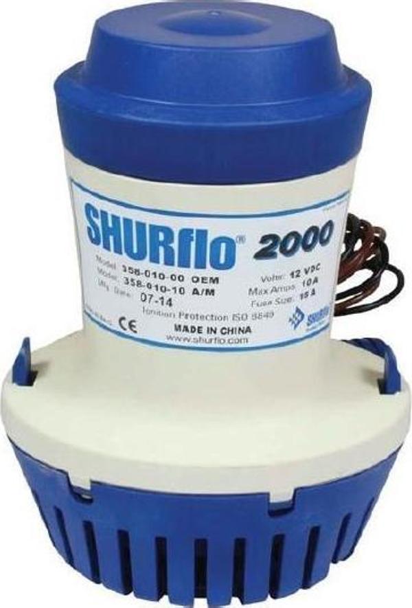 Shurflo Sintine Pompası 2000 gph 12v  - Image 1