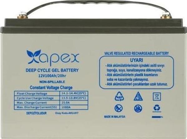 Apex Karbon Jel Akü 100Ah - Image 1