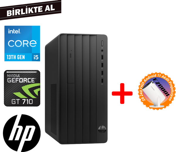 HP Pro 290 G9 i5-13500 32GB 1TB SSD 4 GB GT710 W11P Masaüstü PC + Projeksiyon 624A6ET 089 - Image 1