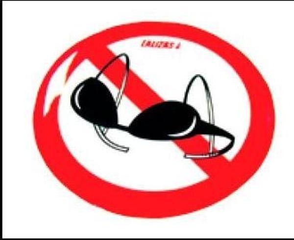 Lalizas Silikon Sticker "Üstsüz Girilmez" - Image 1