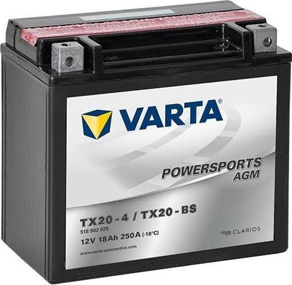 Varta TX20-4 / TX20-BS AGM Motosiklet Aküsü 18Ah - Image 1