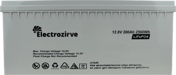 Elektrozirve Lityum (LiFePO4) Akü 200Ah - Image 1