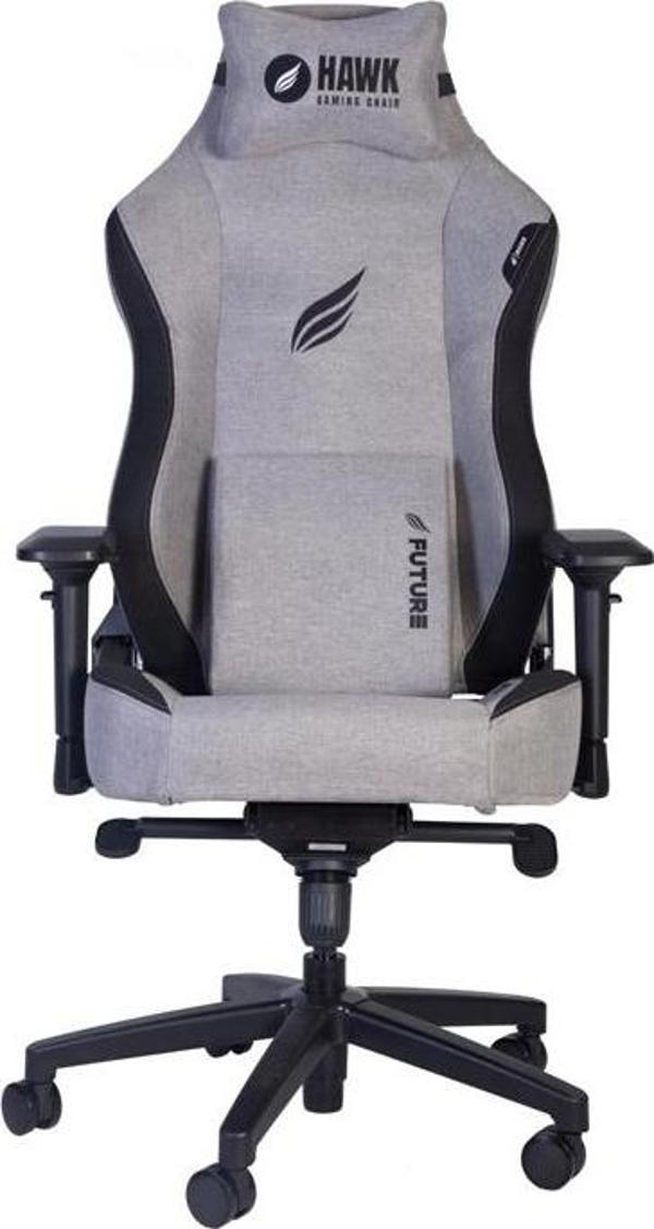 HAWK Future Gray 4D Kolçak Kumaş Gri Gaming (Oyuncu) Koltuğu - Image 1