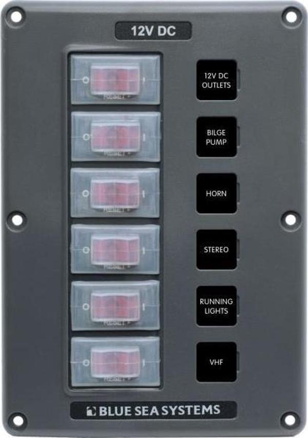 Blue Sea Switch Panel 6lı  - Image 1