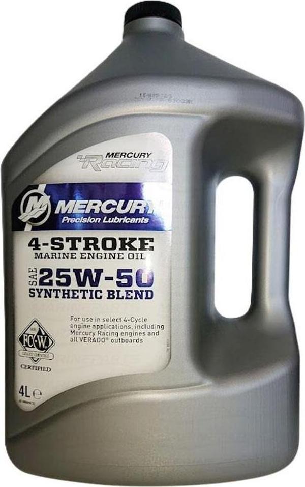 Mercury 25W-50 Sentetik Motor Yağı 4lt  - Image 1