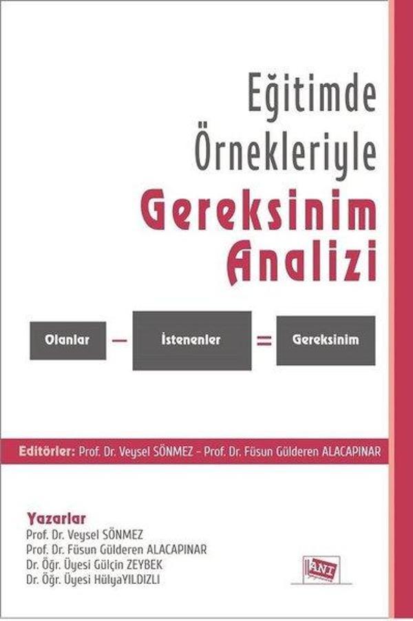 Eğitimde Örnekleriyle Gereksinim Analizi - Anı Yayıncılık - Image 1