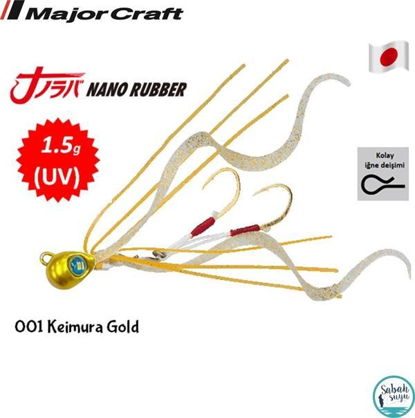 Major Craft Nano Rubber 1.5gr 001 Keimura Gold - Image 1