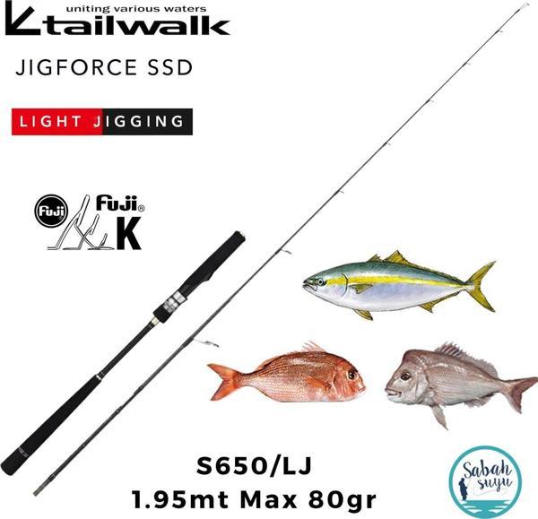 Tailwalk Jigforce SSD S650-LJ 1.95mt Max 80gr (S2P) Light Jigging Kamış - Image 1