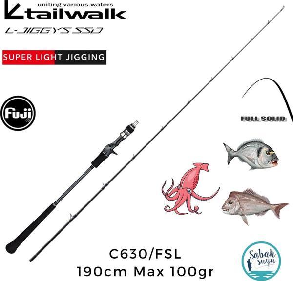 Tailwalk SSD L-Jiggys C630/FSL 1.90mt Max 100gr (S2P) Tetikli Light Jigging Kamış - Image 1