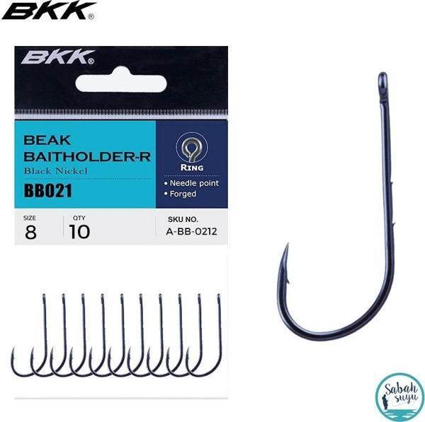 BKK BB021 Beak Baitholder Delikli İğne Siyah #8 (10 Adet) - Image 1