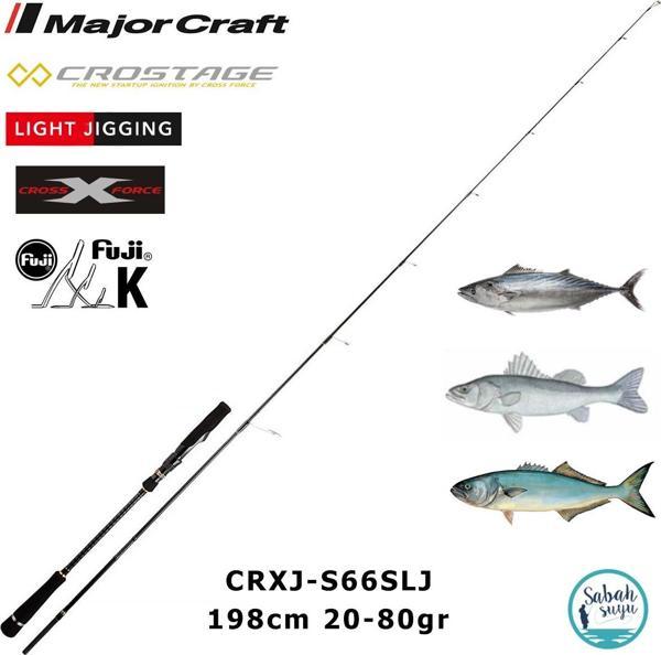 Major Craft Crostage CRXJ-S66SLJ 198cm 20-80gr (S2P) Light Jigging Kamış - Image 1