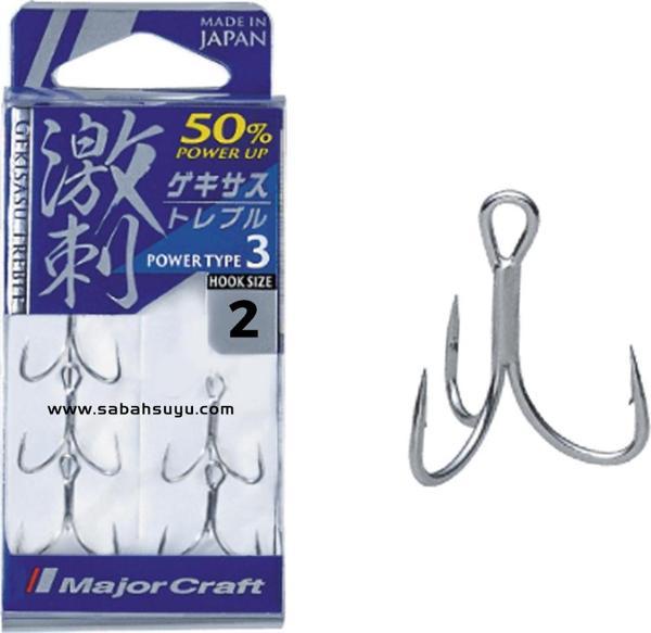 Major Craft GHT-3TN Üçlü İğne Silver #2 (5 Adet) - Image 1